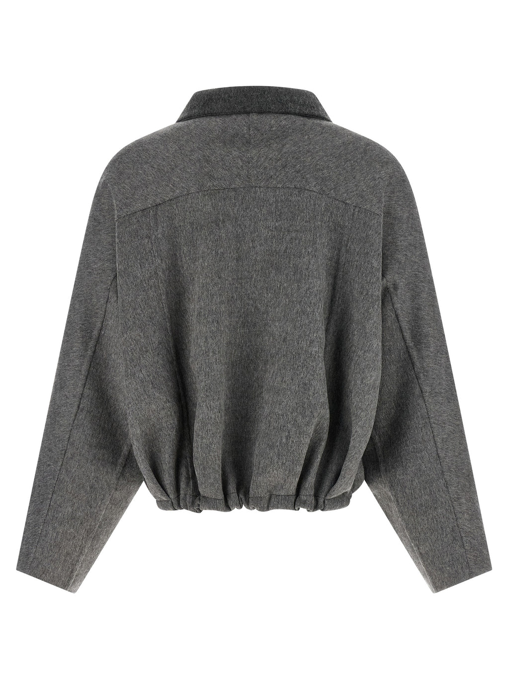 Brunello Cucinelli Gray Virgin Wool Full-Length Jacket