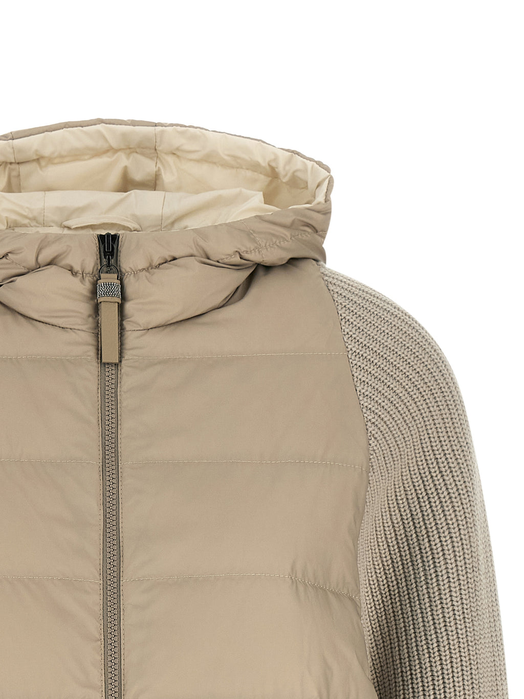 Brunello Cucinelli Beige Polyester Full-Length Jacket