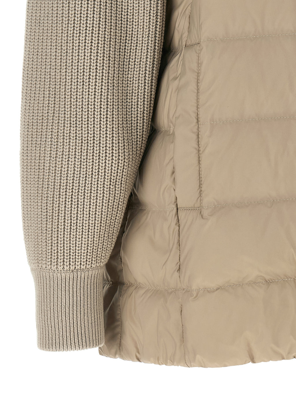 Brunello Cucinelli Beige Polyester Full-Length Jacket