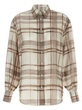 Brunello Cucinelli Beige Silk Blouse