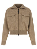 Brunello Cucinelli Beige Cashmere Cardigan