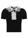 Self-Portrait Bicolor Wool Blouse