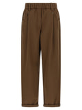 Brunello Cucinelli Brown Cotton Casual Pants