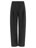 Brunello Cucinelli Gray Virgin Wool Casual Pants