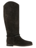 Brunello Cucinelli Black Calfskin Over The Knee