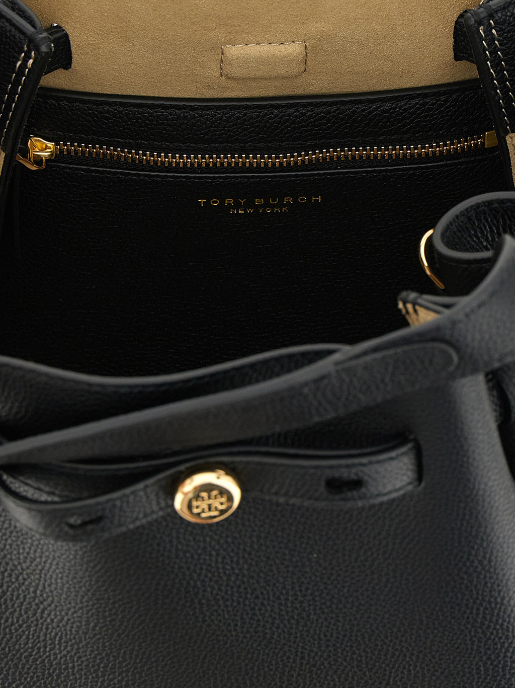 Tory Burch Black Cowhide Handbag