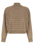 Brunello Cucinelli Beige Cashmere Cardigan