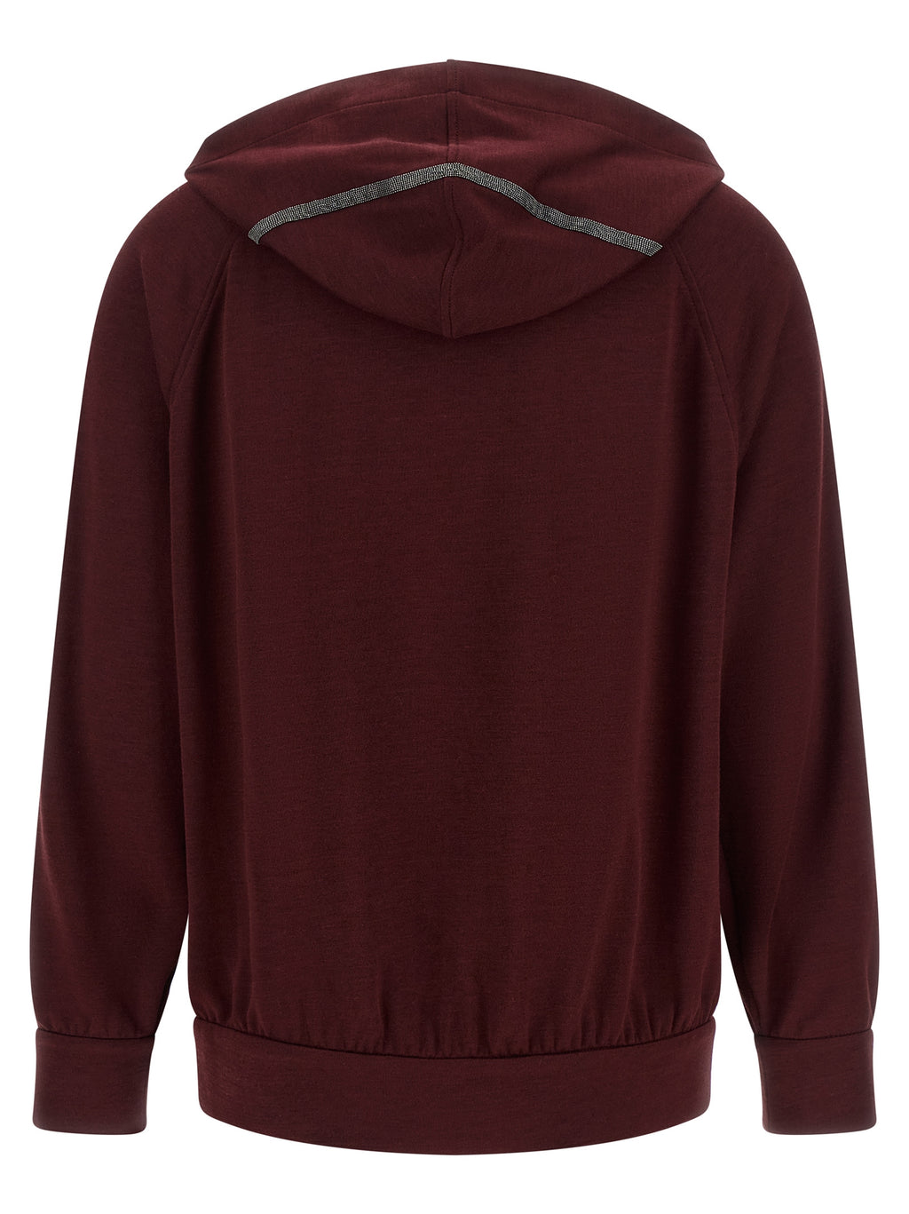 Brunello Cucinelli Bordeaux Cotton Sweatshirt