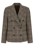 Brunello Cucinelli Beige Alpaca Leather Blazer