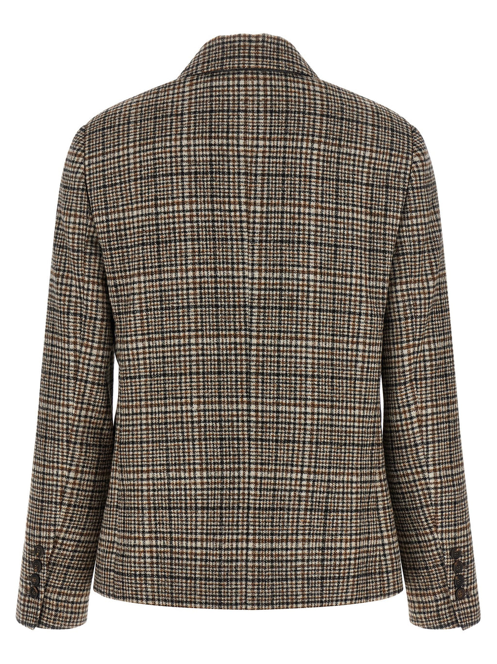 Brunello Cucinelli Beige Alpaca Leather Blazer