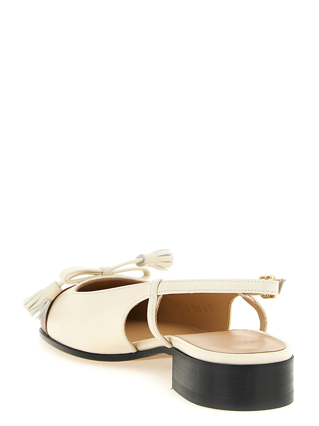 Valentino Garavani Black Leather Ballet Flats