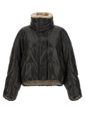 Brunello Cucinelli Brown Lamb Leather Leather Jacket