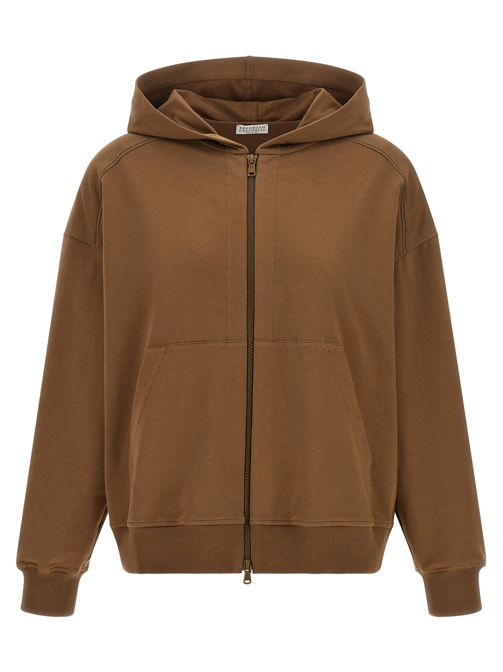 Brunello Cucinelli Brown Cotton Hoodie