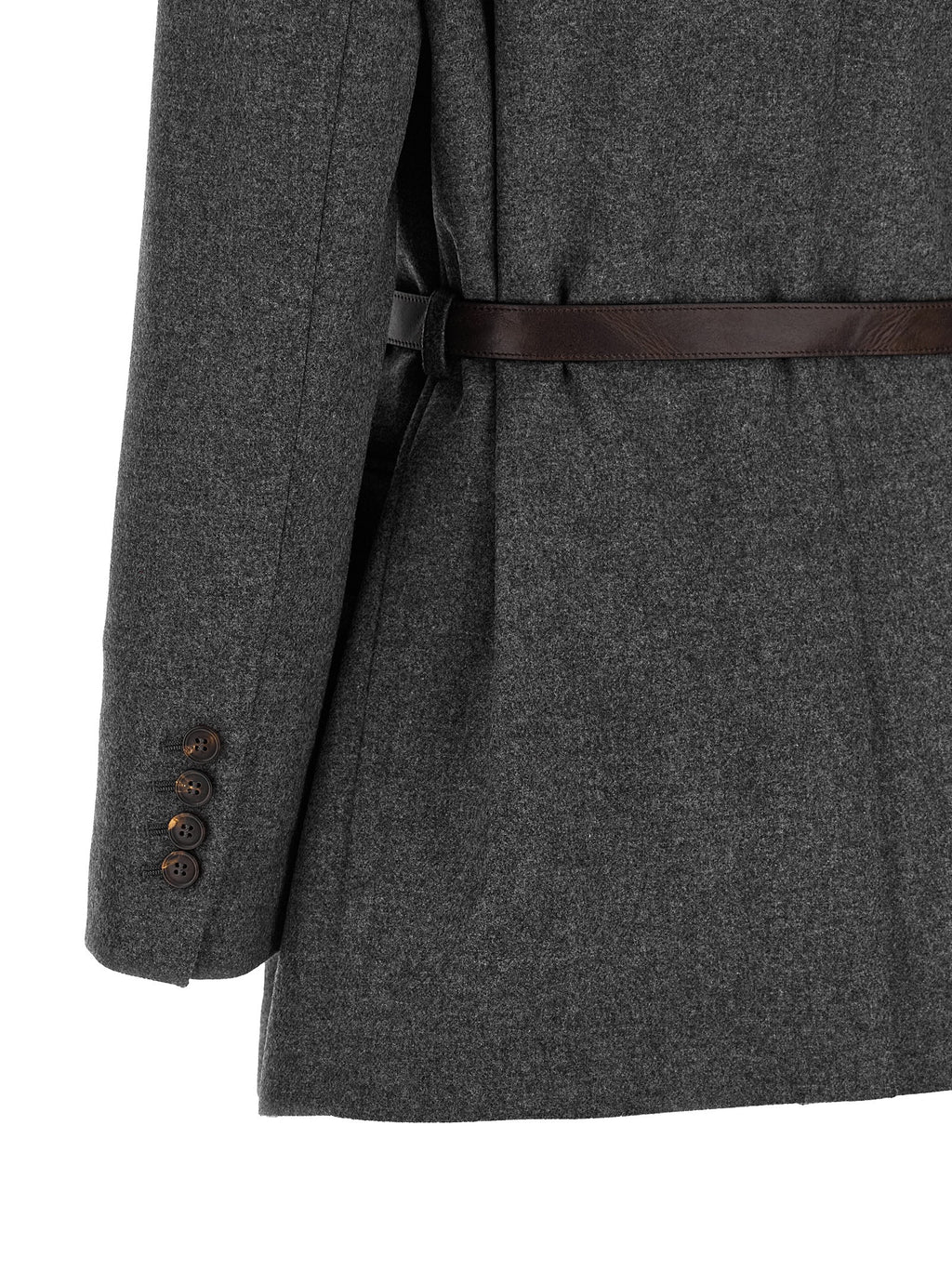 Brunello Cucinelli Gray Virgin Wool Blazer