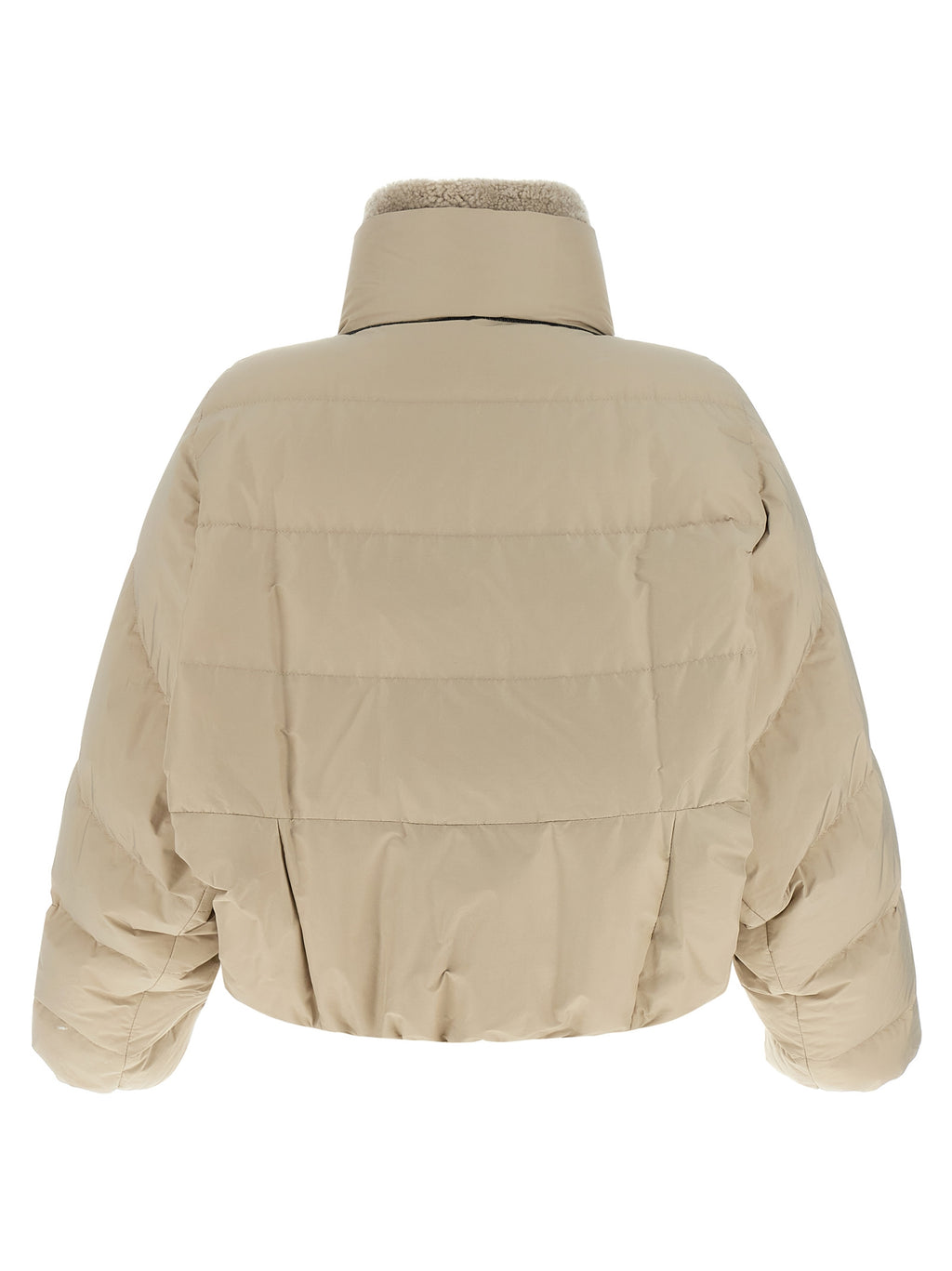 Brunello Cucinelli Beige Cotton Full-Length Jacket