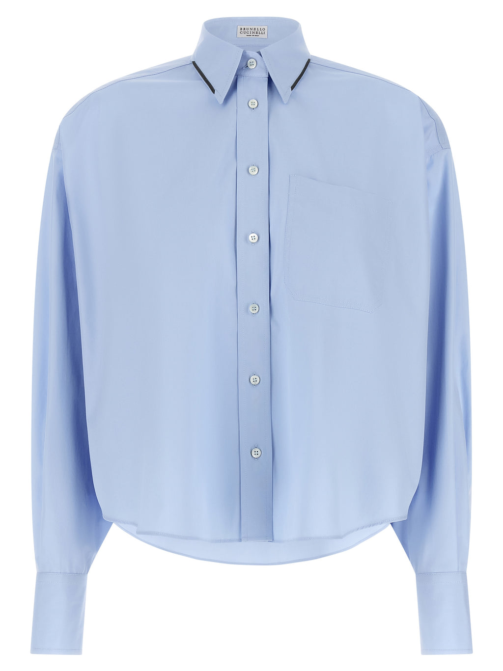 Brunello Cucinelli Blue Cotton Blouse