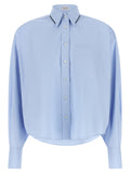 Brunello Cucinelli Blue Cotton Blouse