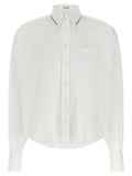 Brunello Cucinelli White Cotton Blouse