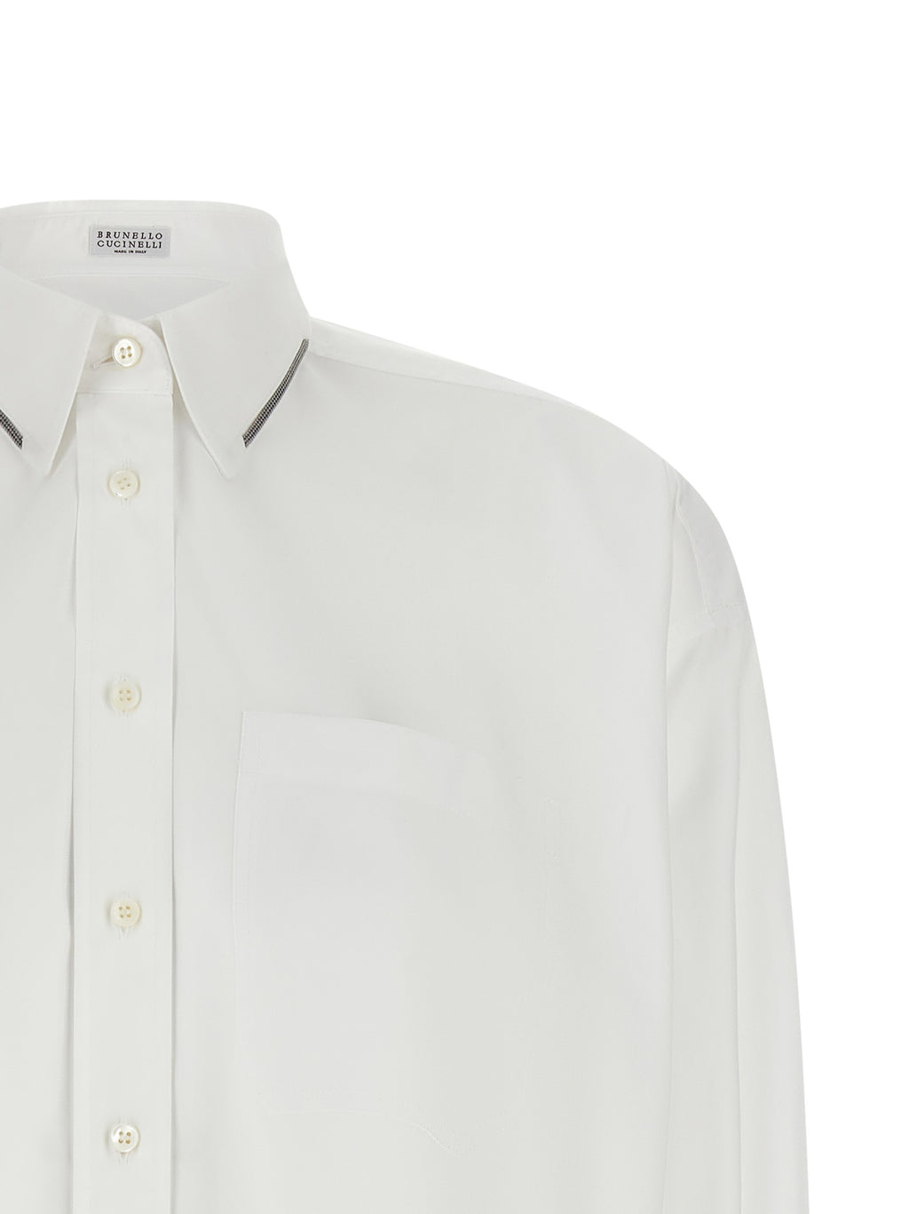 Brunello Cucinelli White Cotton Blouse