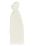 Brunello Cucinelli White Cashmere Scarf