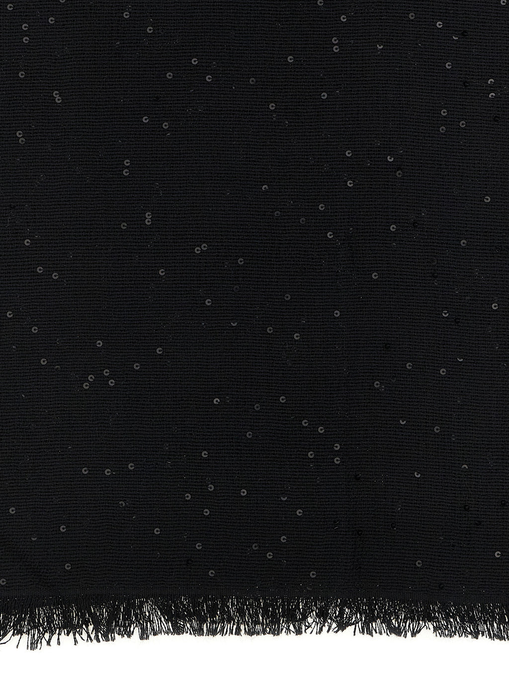 Brunello Cucinelli Black Cashmere Scarf