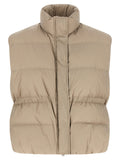 Brunello Cucinelli Gray Polyester Sleeveless Jacket