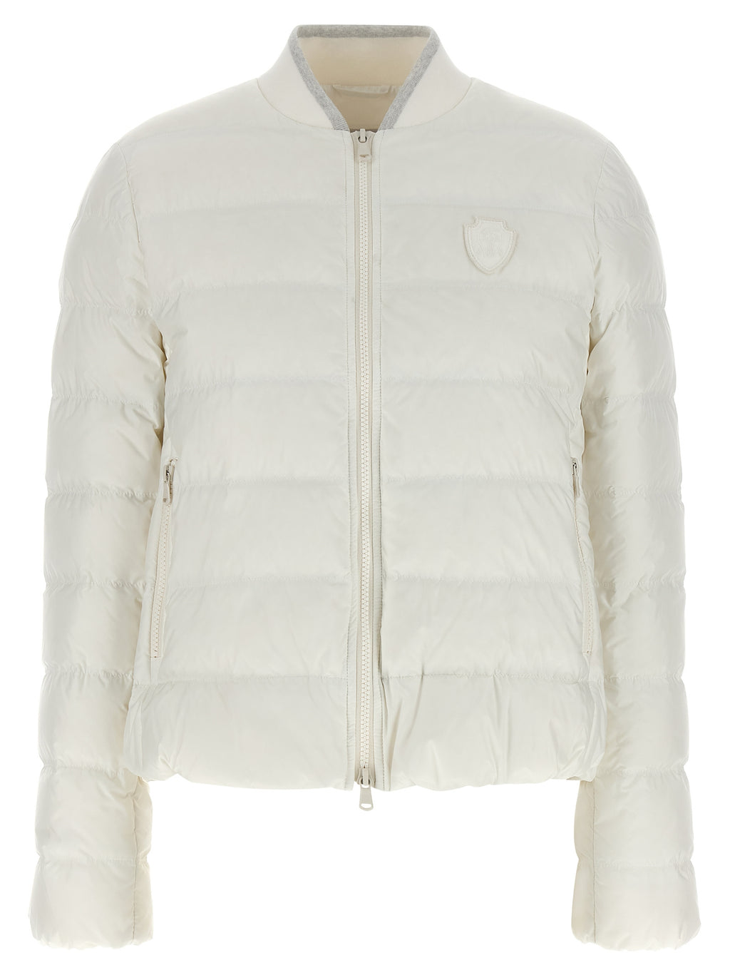 Brunello Cucinelli White Polyester Full-Length Jacket