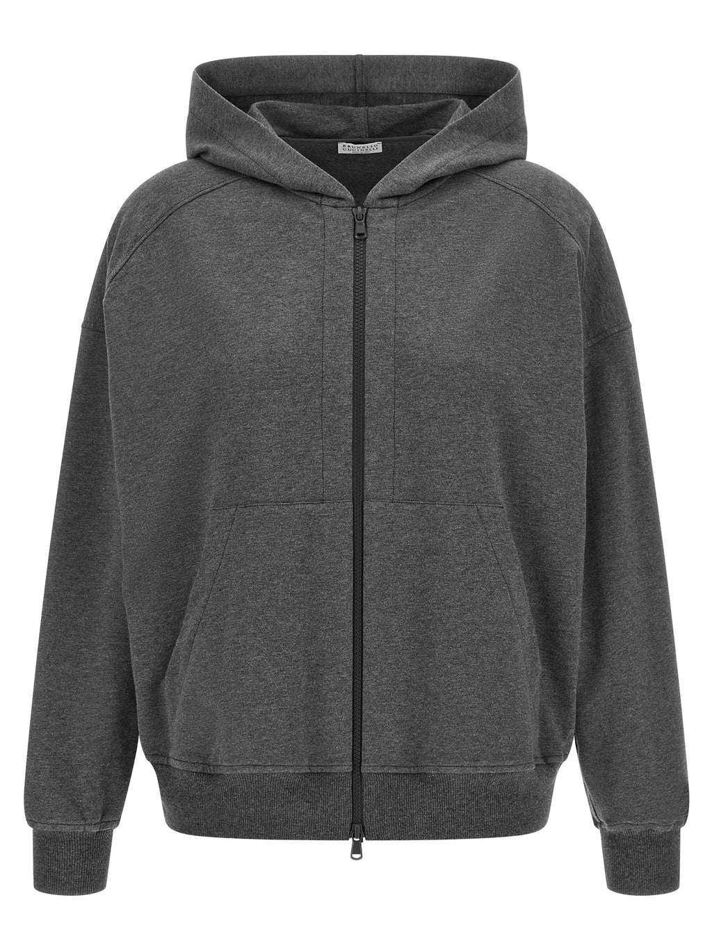Brunello Cucinelli Gray Cotton Sweatshirt