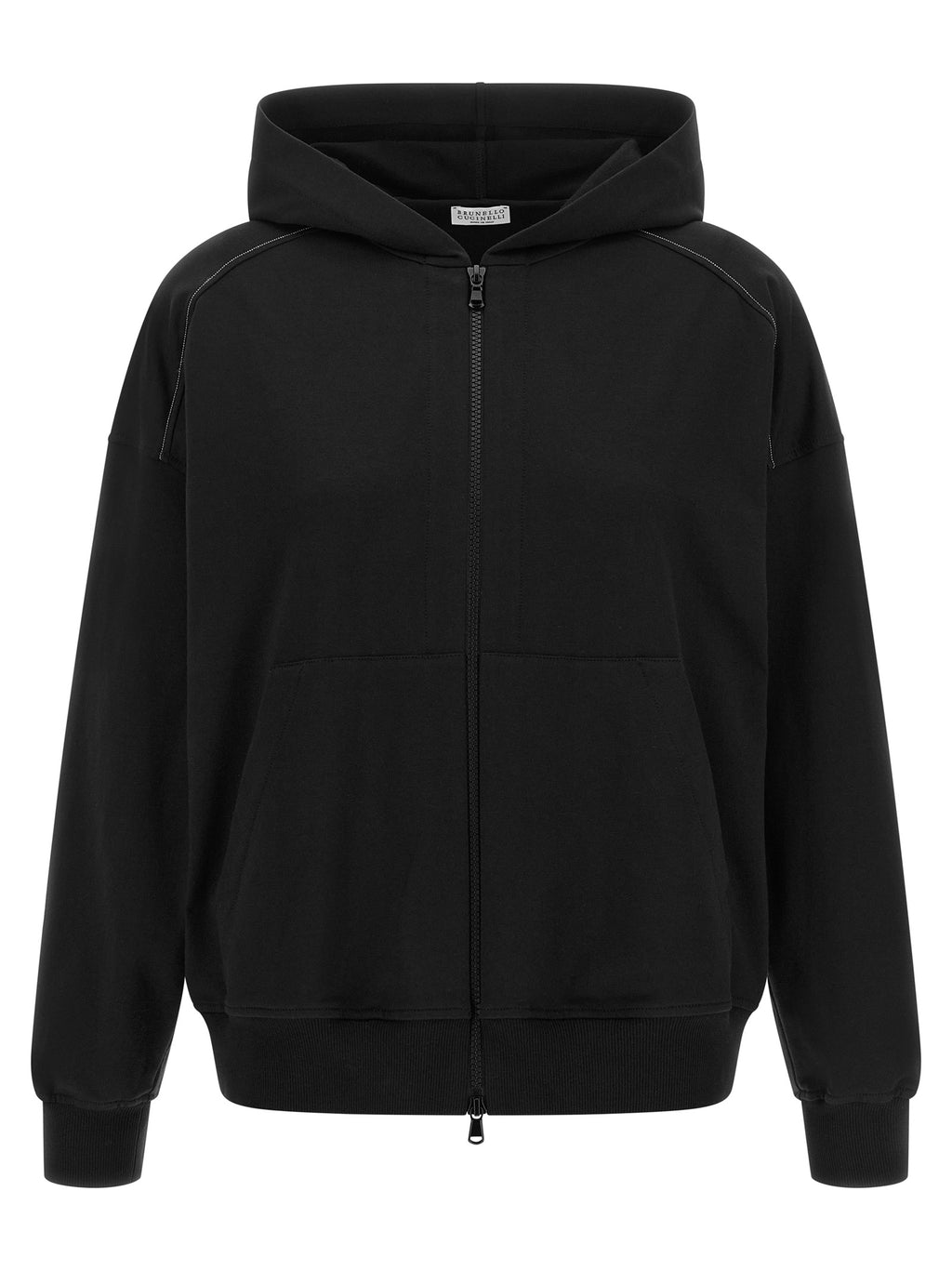 Brunello Cucinelli Black Cotton Sweatshirt