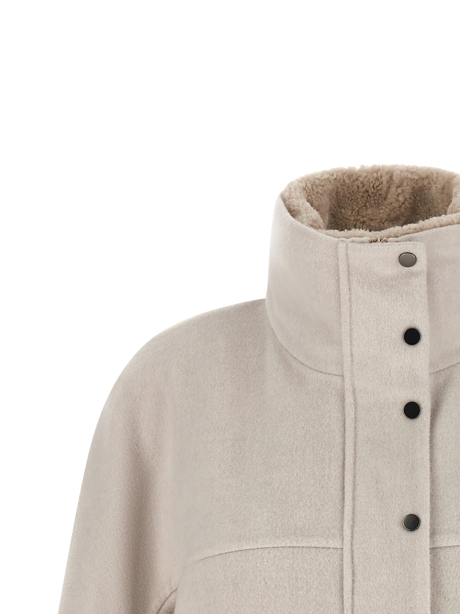 Brunello Cucinelli Gray Virgin Wool Coat