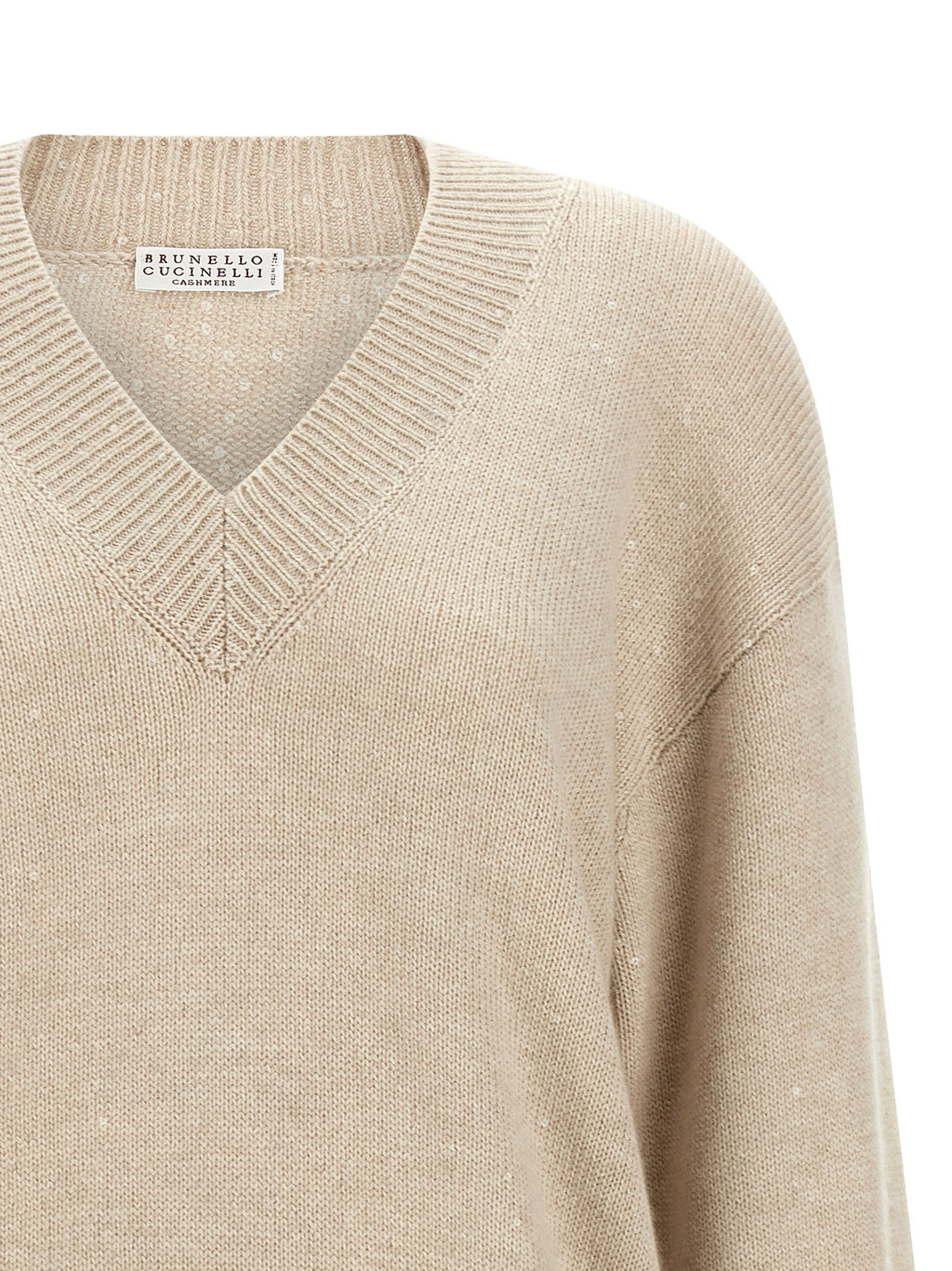 Brunello Cucinelli Beige Cashmere Cardigan