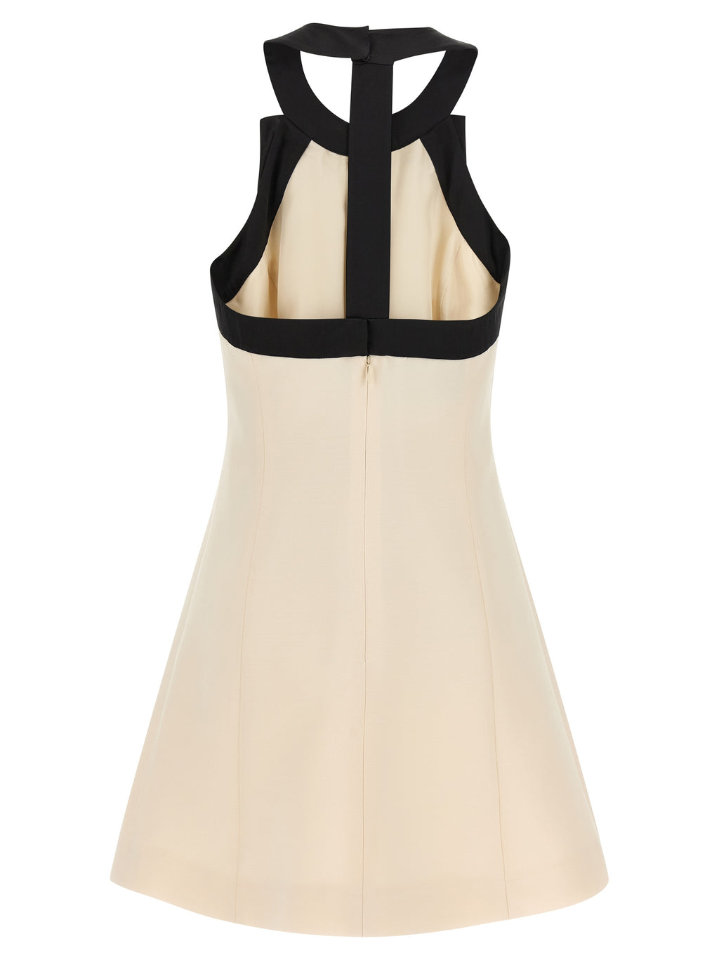 Valentino Garavani Bicolor Virgin Wool Short Dress