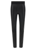 Brunello Cucinelli Black Lamb Leather Leggings
