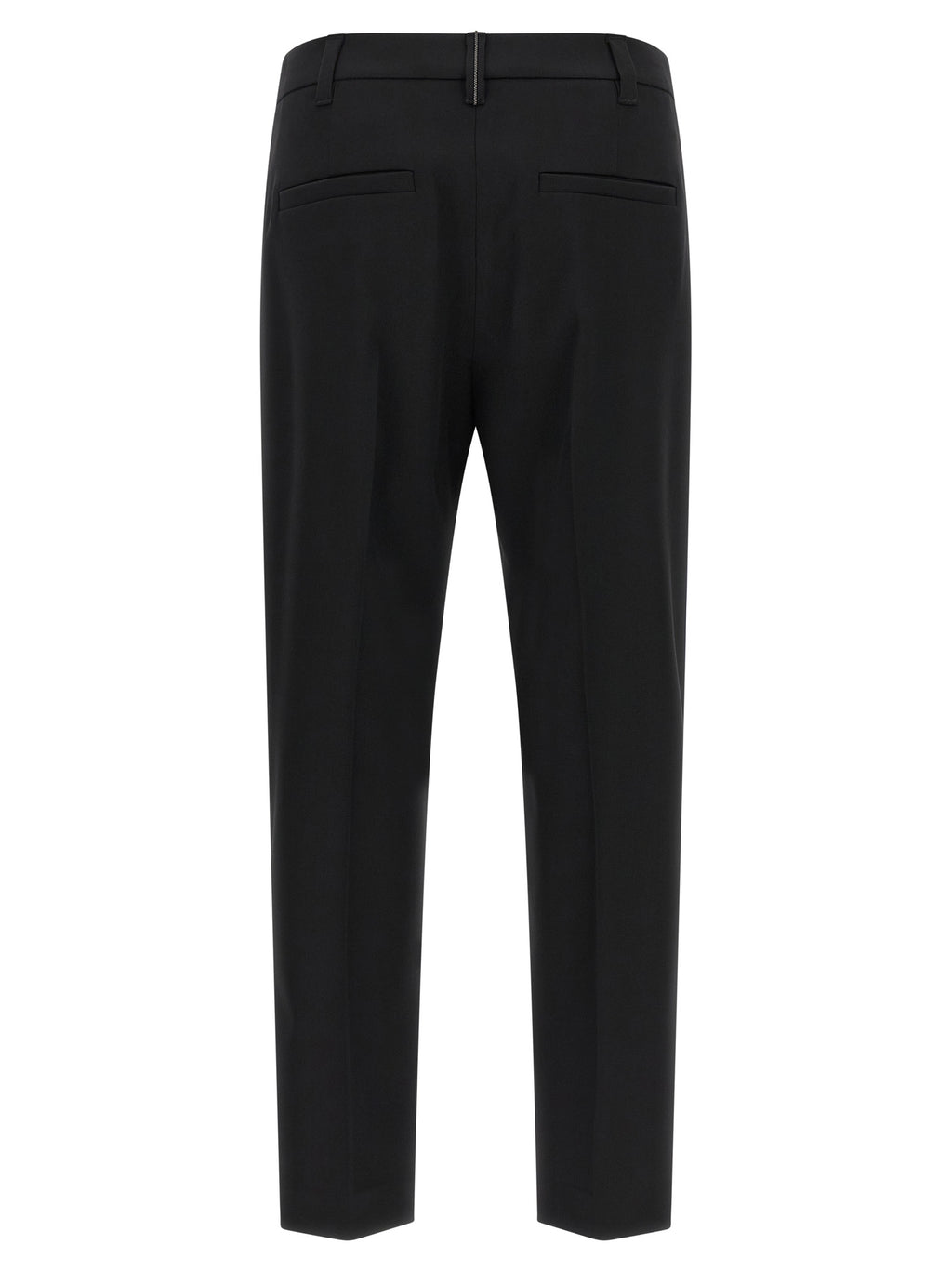 Brunello Cucinelli Black Virgin Wool Dress Pants