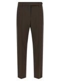 Brunello Cucinelli Brown Virgin Wool Dress Pants