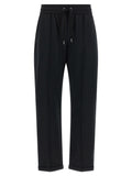 Brunello Cucinelli Black Cotton Joggers (Workout Pants)