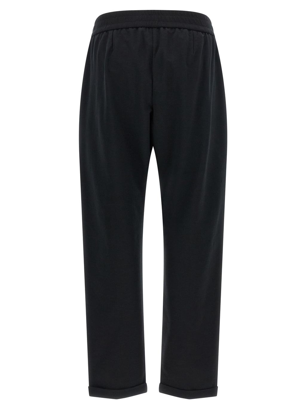 Brunello Cucinelli Black Cotton Joggers (Workout Pants)