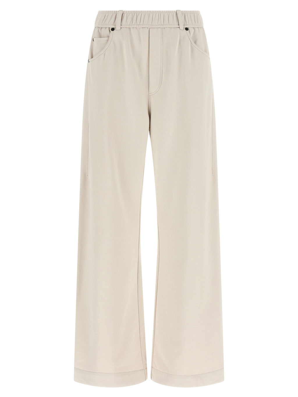 Brunello Cucinelli Beige Cotton Athletic Pants