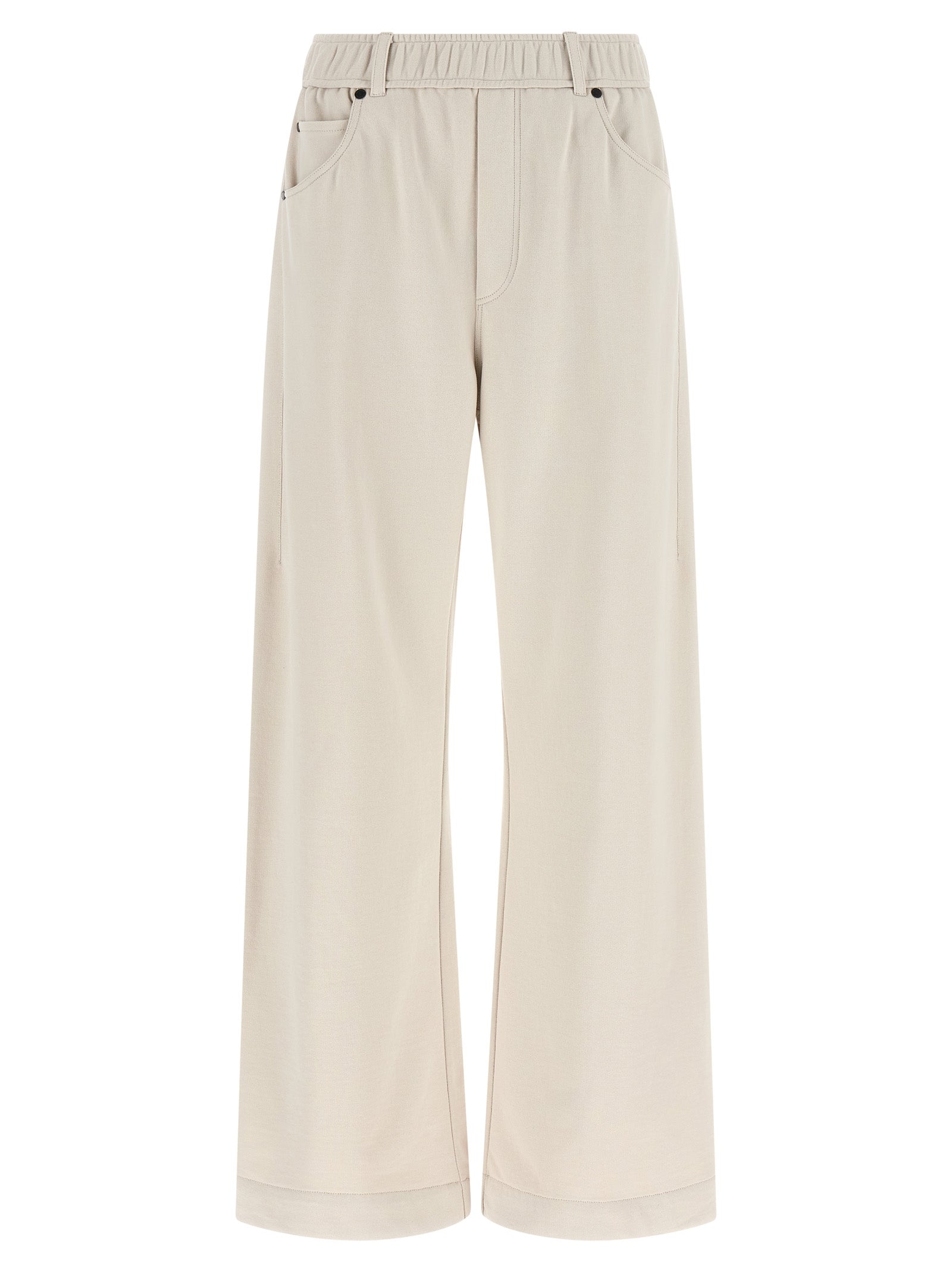 Brunello Cucinelli Beige Cotton Athletic Pants