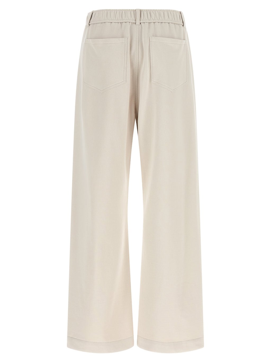 Brunello Cucinelli Beige Cotton Athletic Pants