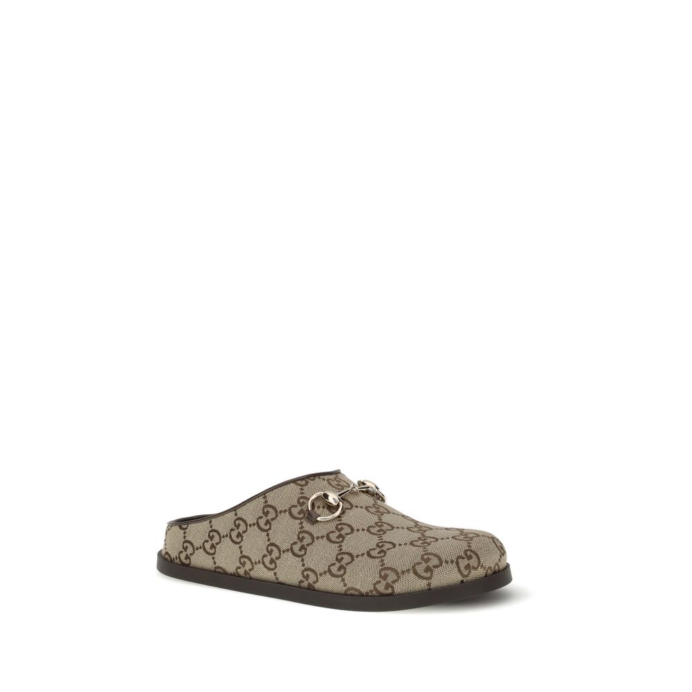 Gucci Beige Rubber Mules