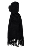 Isabel Marant Black Alpaca Leather Scarf