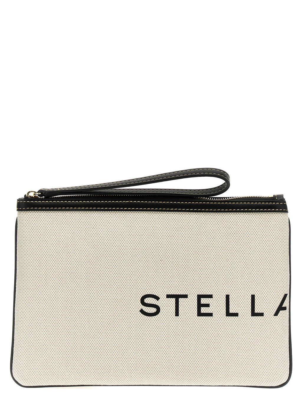 Stella McCartney Beige Cotton Clutch Bag