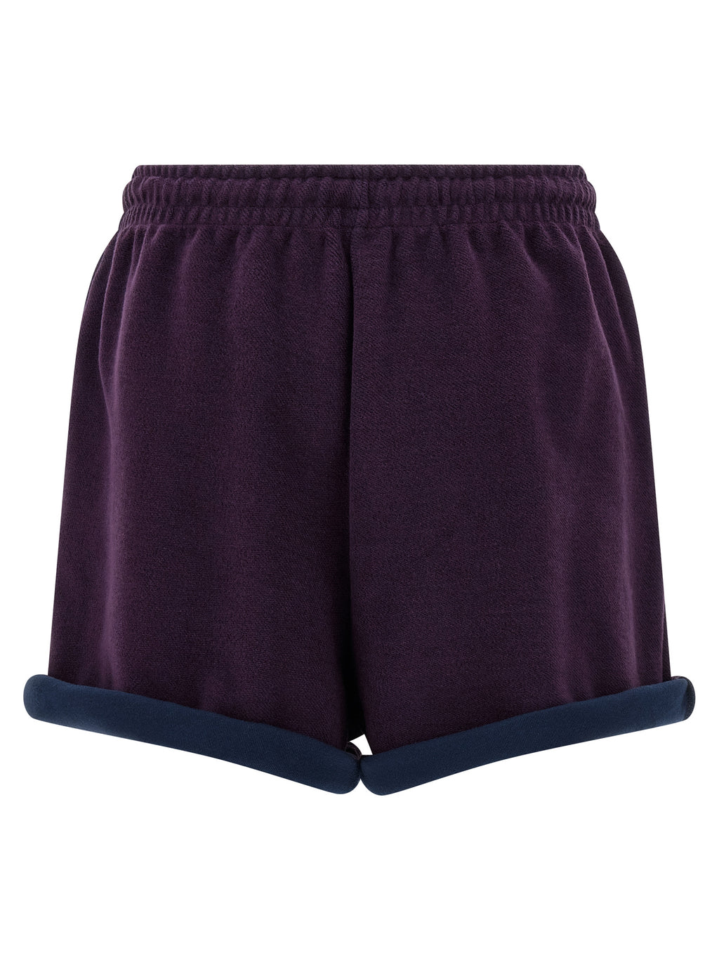 The Attico Purple Cotton Bermuda Shorts