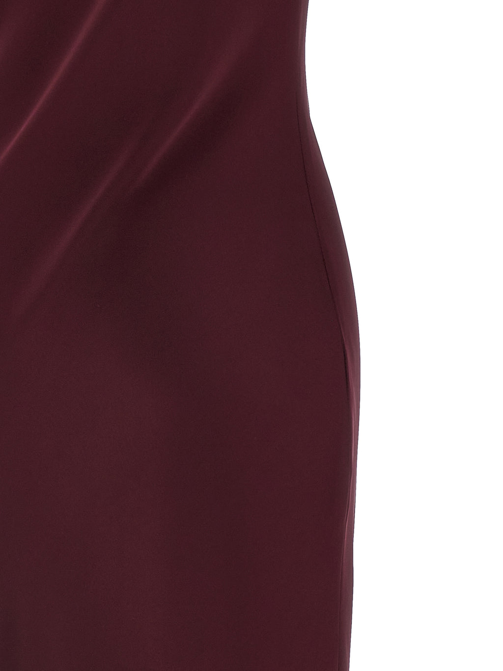 Norma Kamali Bordeaux Polyester Long Dress