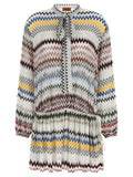 Missoni White Viscose Short Dress