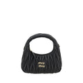 Miu Miu Black Calf Leather Bos Taurus Handbag