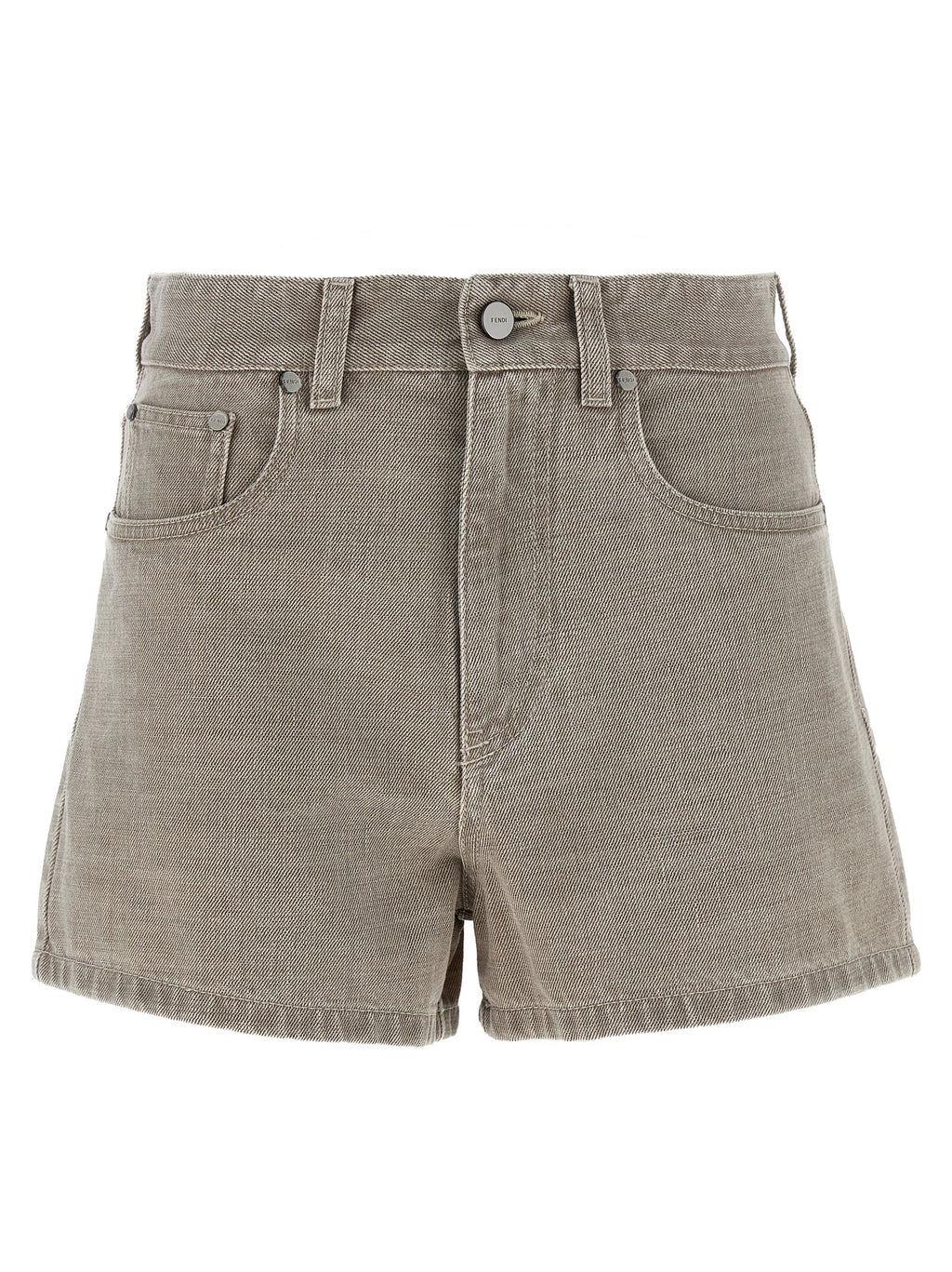 Fendi Beige Cotton Bermuda Shorts
