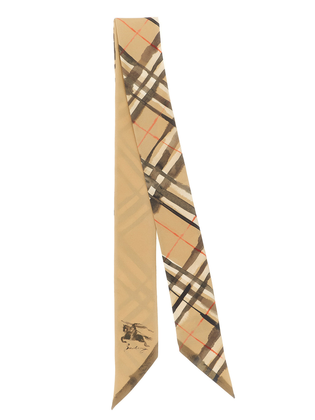 Burberry Beige Satin Foulard