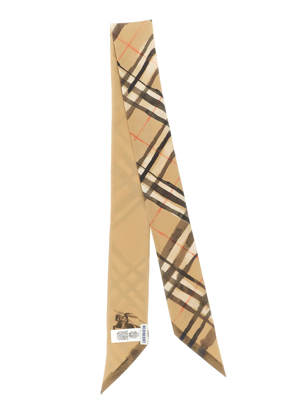 Burberry Beige Satin Foulard
